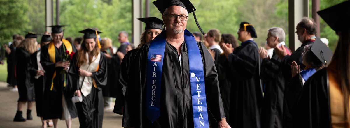 Airforce veteran graduating from BCC