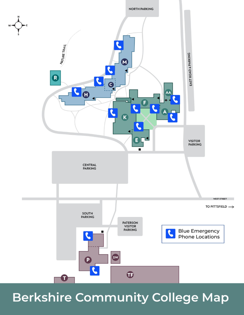 BCC emergency phone map