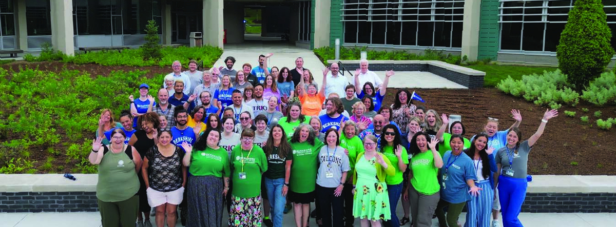 BCC employees in the new quad