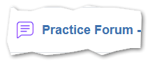 screen shot of discussion forum link