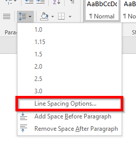 paragraph spacing in word for mac