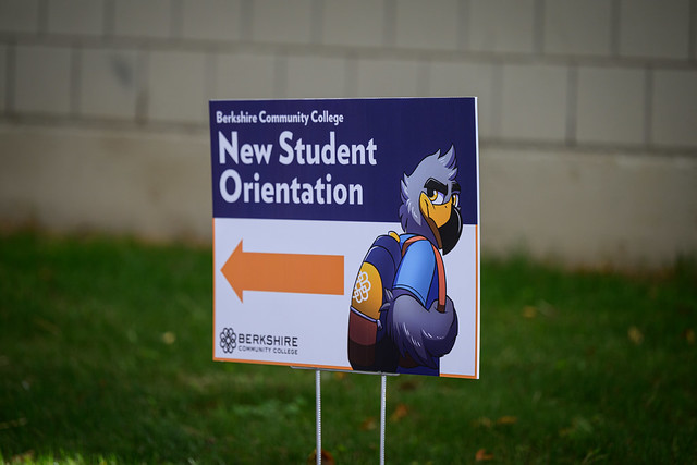 BCC New Student Orientation sign
